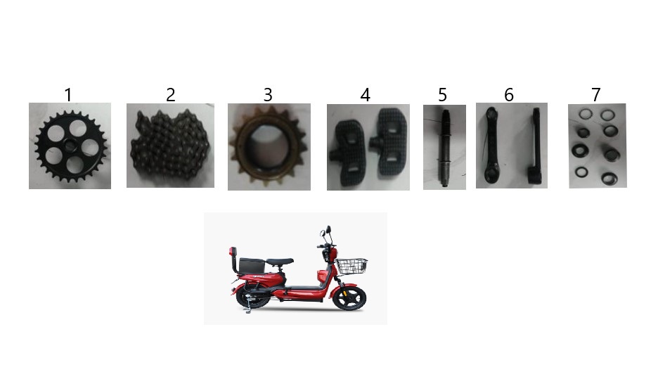 Yuki YUKİ E-SCOOTER LUCKY YK51 – PEDAL MİLİ (LUCKY YK-51) – Parça No: 5