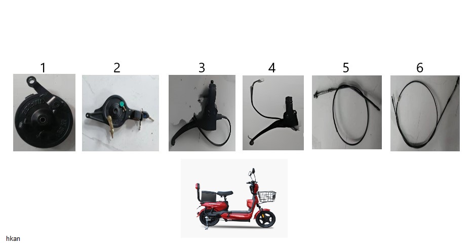 Yuki YUKİ E-SCOOTER LUCKY YK51 – FREN LEVYESİ SAĞ (LUCKY YK-51) – Parça No: 3