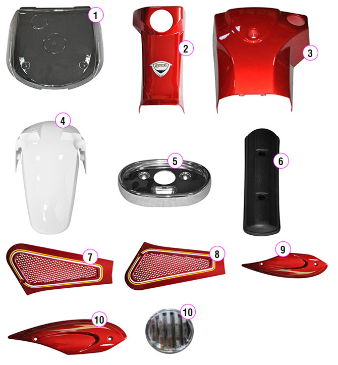 Yuki E-Scooter Jüpiter Grenaj Grubu patlak şeması