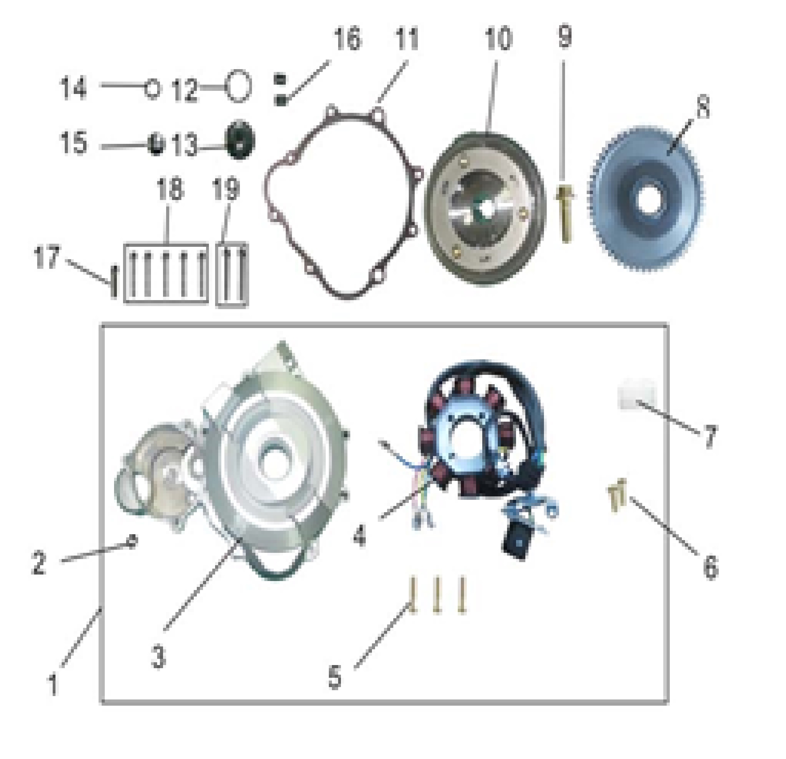 Stator Kapağı Üst Tıpa-14mm